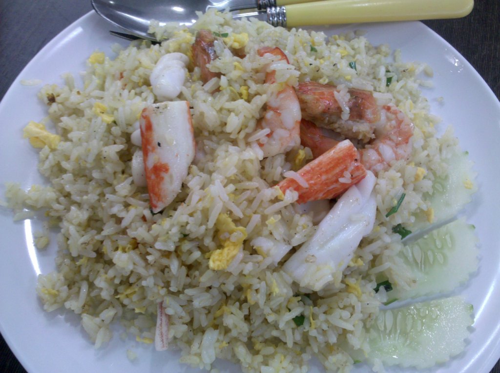 Lunch is Seafood Fried Rice!!!