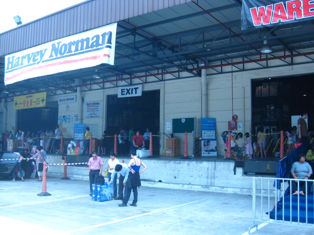 Harvey Norman WareHouse Sale! (Really warehouse... no joke...)