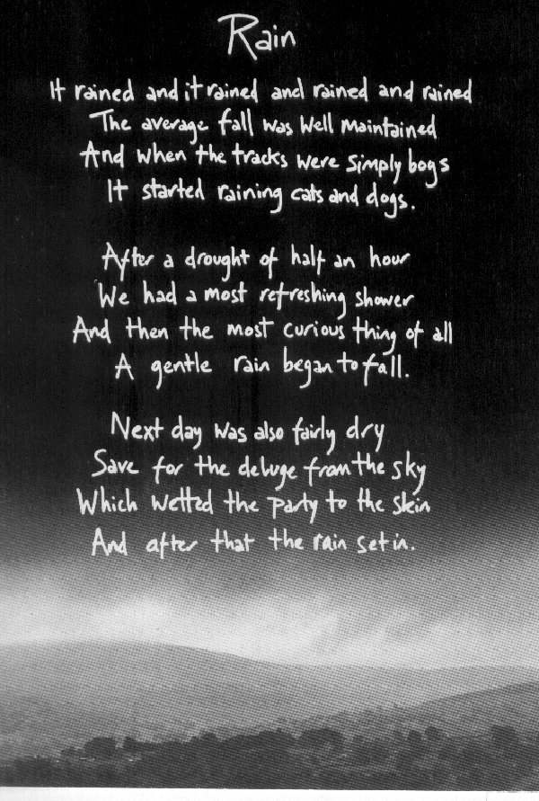 Nice Poem on Rain!