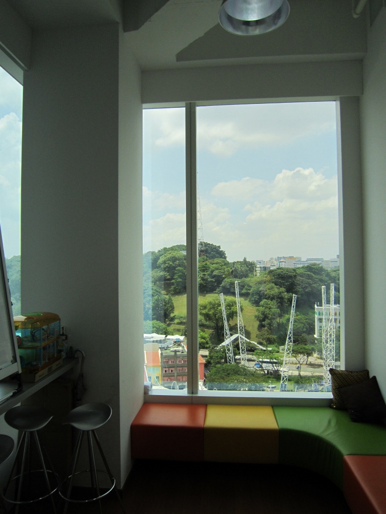 View from pantry!!! Nice! =)