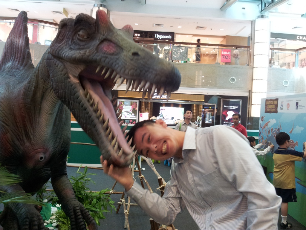 RZ and the dinosaur!!!