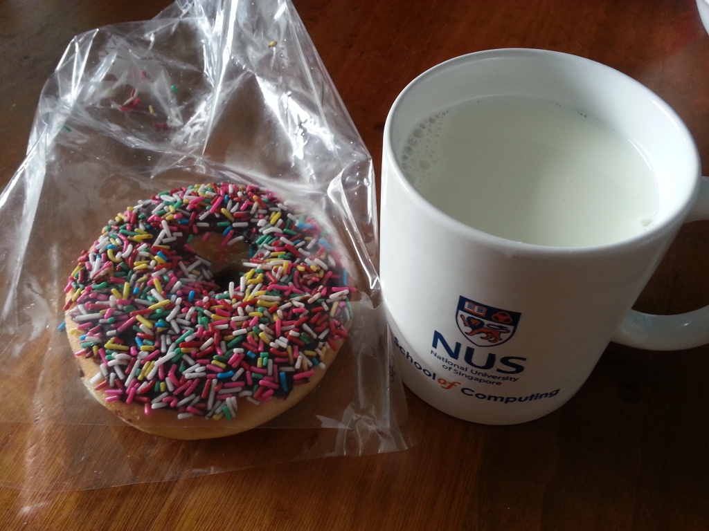 Favourite combination. If only the donut was krispy Kreme! hehe!