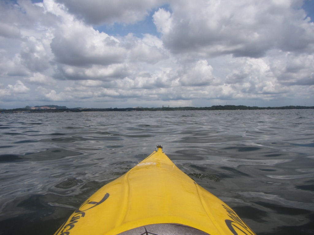 View from Kayak: Cloudy skies!