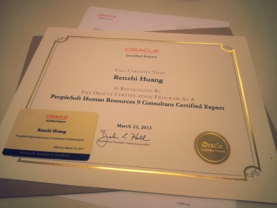 Yay! I am a Oracle PeopleSoft Expert!