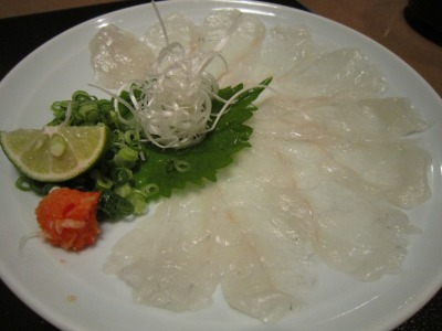 Puffer Fish Sashimi...