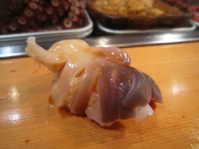 The octopus was still moving on the sushi!!!