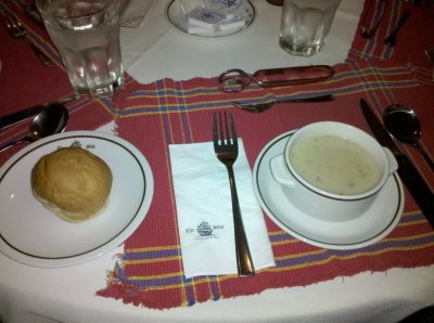 Having “the soup” in “the ship”…