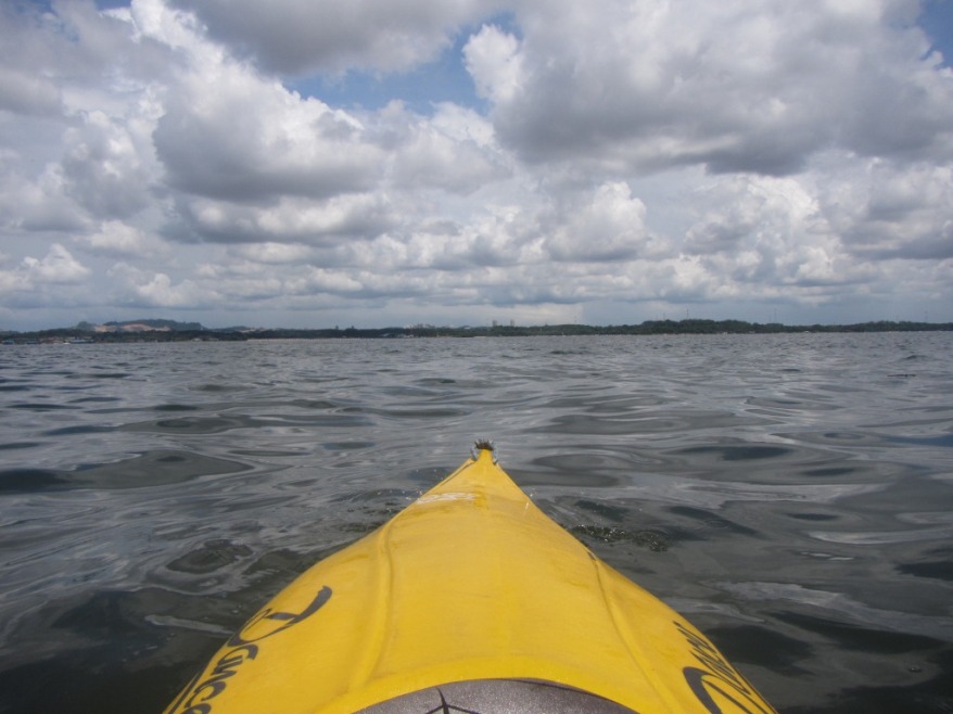 View from Kayak: Cloudy skies!